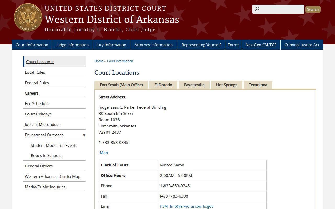 Hampton court docket context for the federal El Dorado court location
