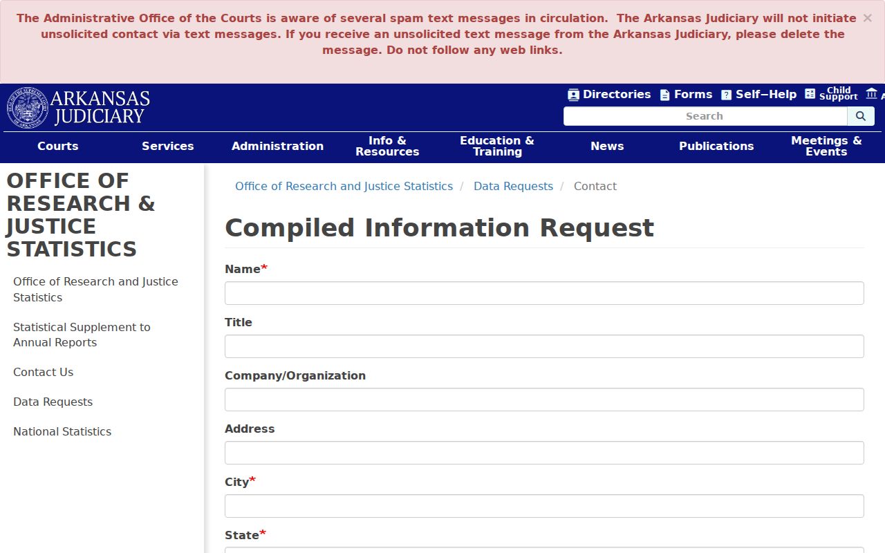 Calhoun County civil docket compiled information request source
