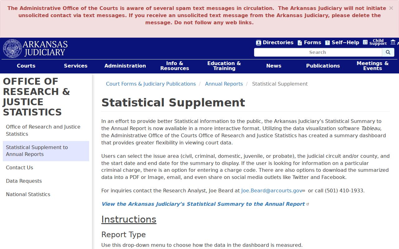 Calhoun County court record search and Arkansas trial court statistics