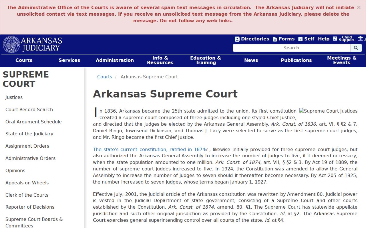 Calhoun County traffic ticket access in the Arkansas Supreme Court framework